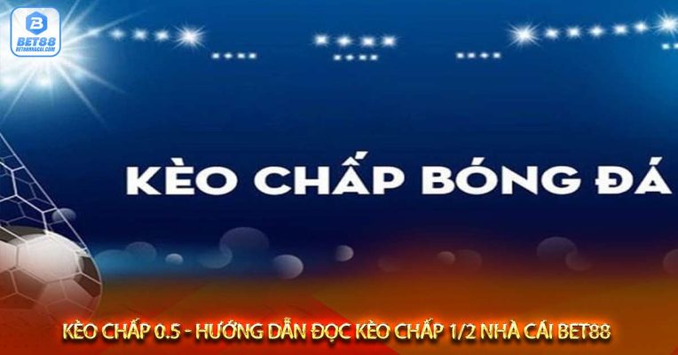 Kèo chấp 0.5 - Hướng dẫn đọc kèo chấp 1/2 nhà cái bet88